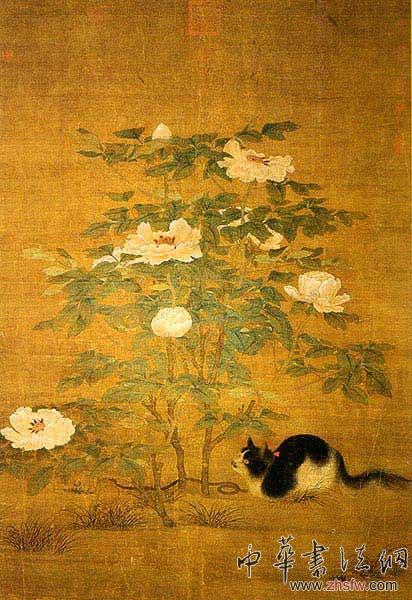 情趣《富贵花狸图》