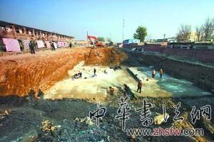北京小龙河挖出古桥遗迹：仍在考察文物价值