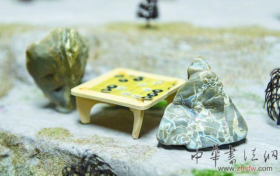玩家用600块奇石立体展现《清明上河图》
