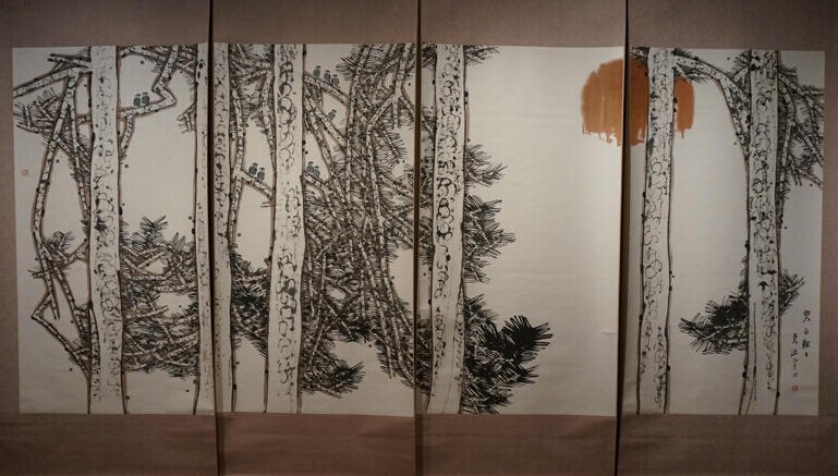 鲁慕迅书画作品展在武汉美术馆开展