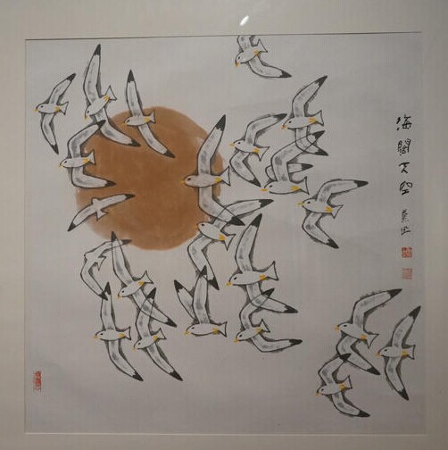 鲁慕迅书画作品展在武汉美术馆开展