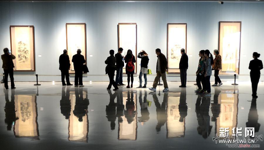 （文化）（1）“千古传奇·张大千艺术作品展”在济南举行