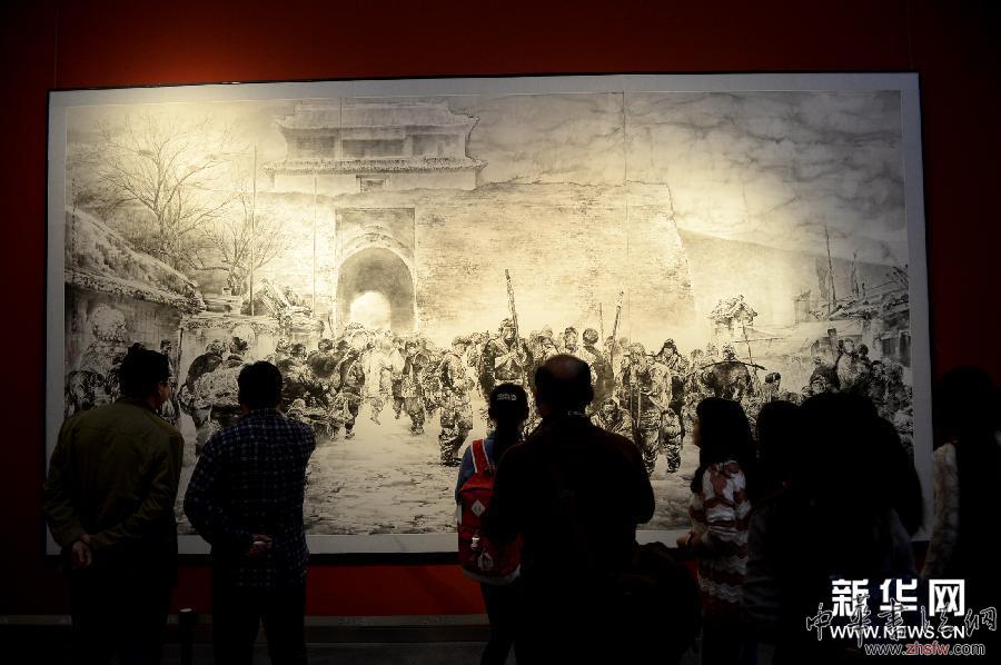 （文化）（2）山东省重大历史题材美术作品展在济南举行