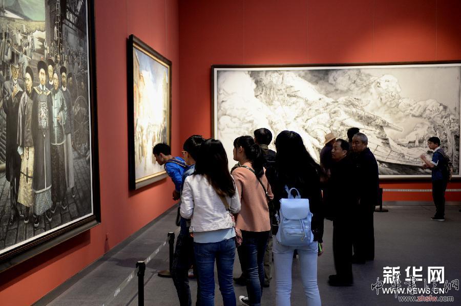 （文化）（1）山东省重大历史题材美术作品展在济南举行