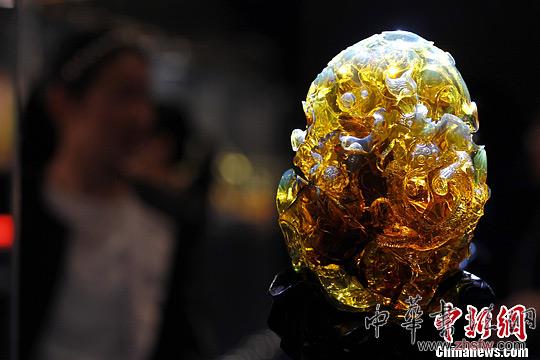 收藏级琥珀精品亮相北京潘家园