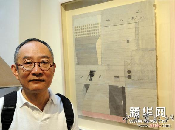 #（文化）（1）抽象水墨艺术家梁铨作品展台北开展
