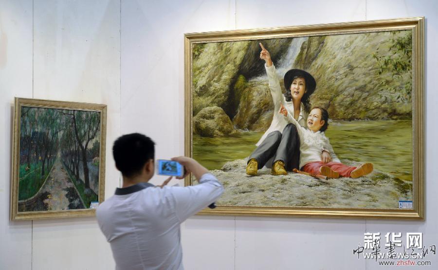 #（文化）（4）朝鲜当代油画精品展亮相西湖艺博会