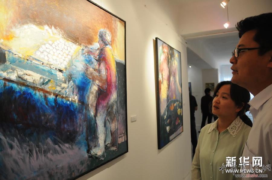 （XHDW）（2）突尼斯举办中国主题油画展