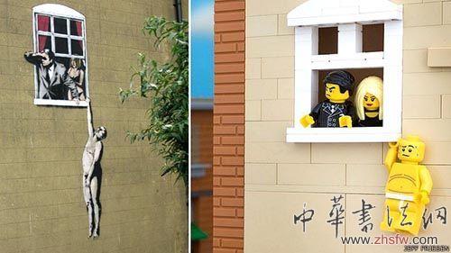 《吊在窗外的男人》图片来源：BBC中文网
