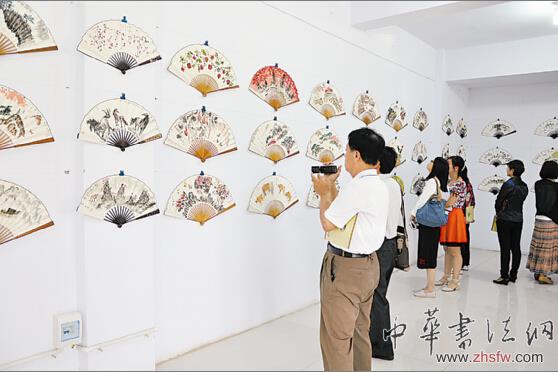 刘石营百幅扇面画展在故城画院举行 组图