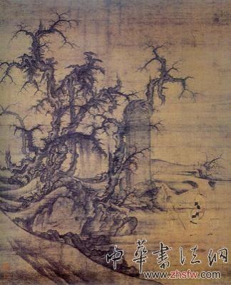 从树法看山水画的人文寓意和笔墨程式