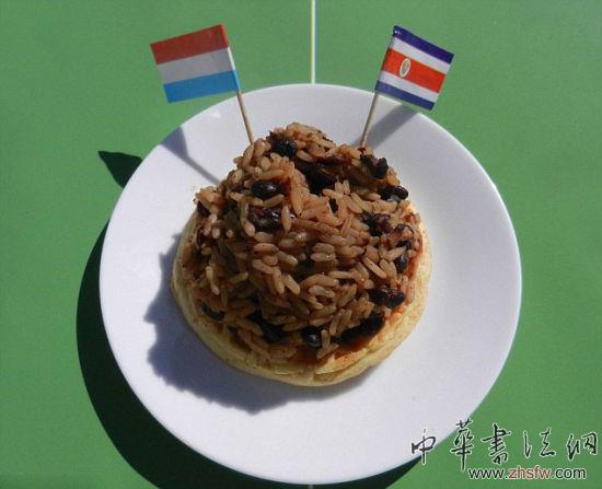 美艺术家巧手混搭各国美食重现世界杯
