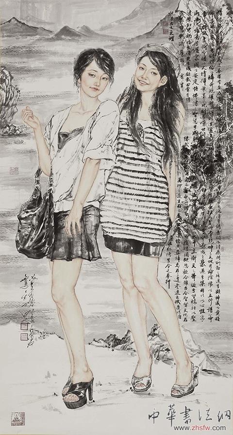 中国当代艺术鬼才田七都市美女系列作品巡回展