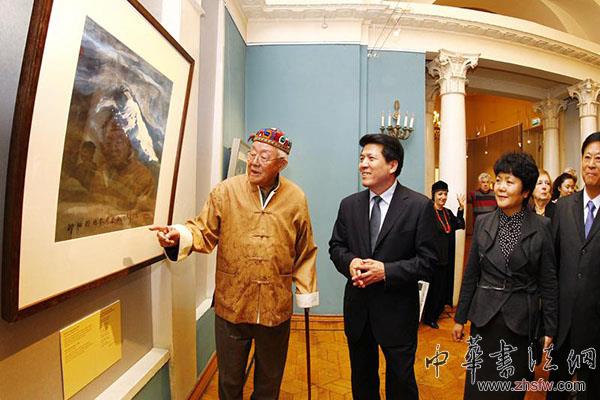 “天人交响—周韶华作品展”在俄罗斯莫斯科隆重开幕