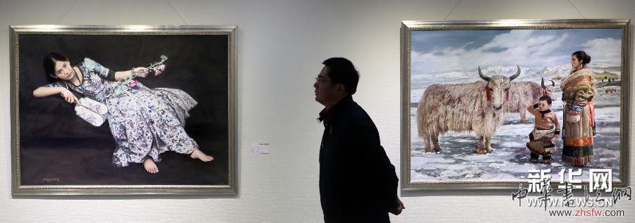 （晚报）（1）邸立丰“追梦人”东方写实画展亮相大连