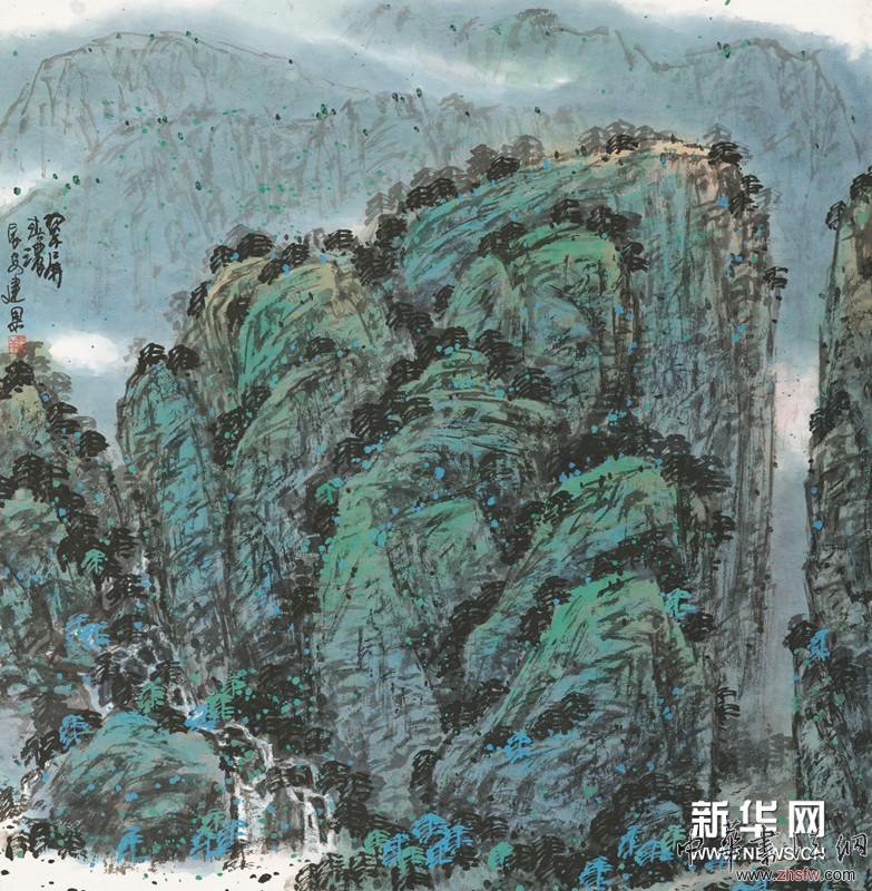 翠屏春浓 57.5×44cm 国画