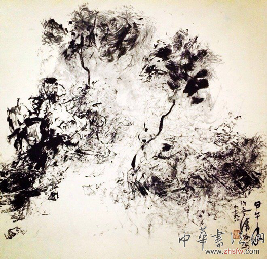 以书入画 线条酣畅淋漓