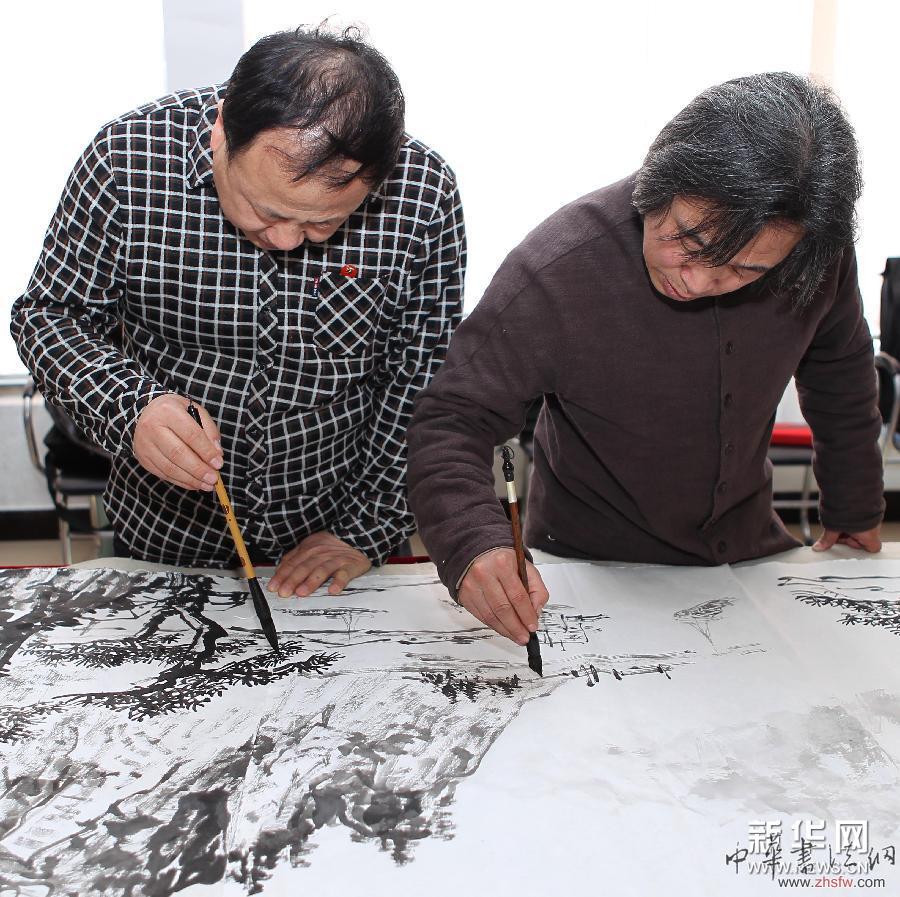 （晚报）（2）北京美术家送画下乡