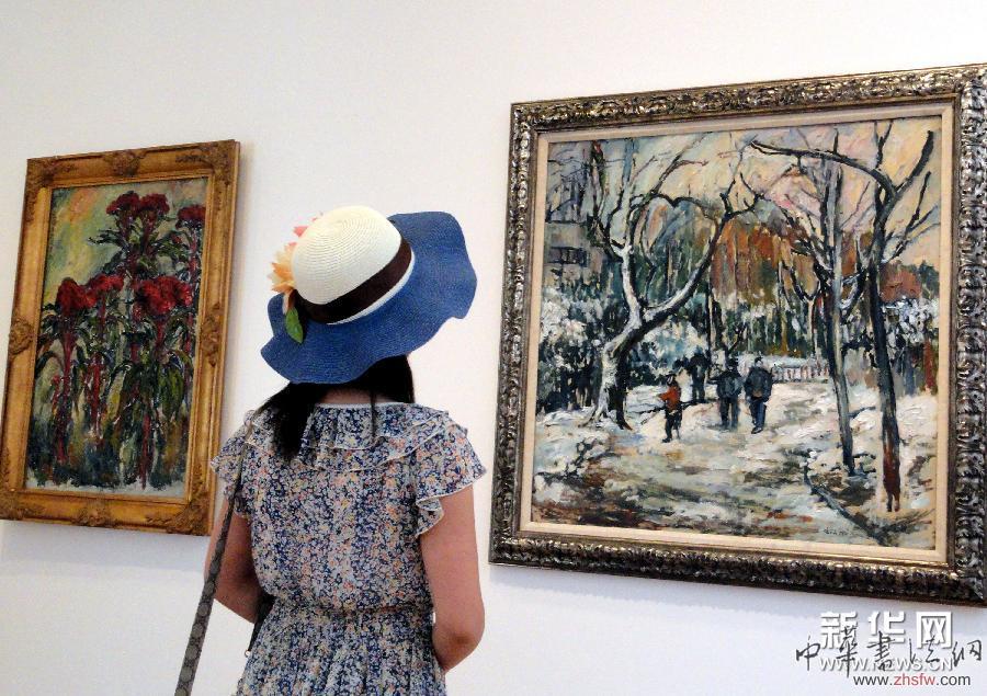 国画大师刘海粟画作苏州展出 图