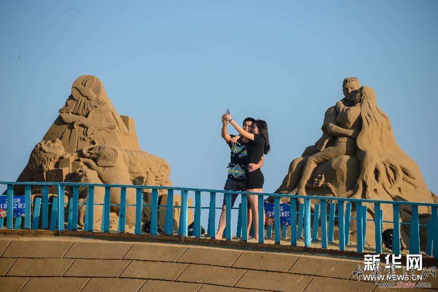 （美丽中国）（3）“蓝色海洋梦”国际沙雕展在浙江舟山启幕