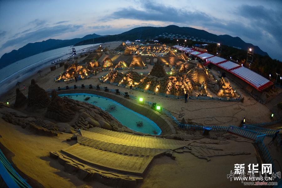 （美丽中国）（6）“蓝色海洋梦”国际沙雕展在浙江舟山启幕