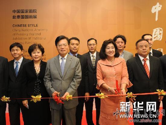 （XHDW）（1）“中国风格——中国国家画院国画作品展”在曼谷举行