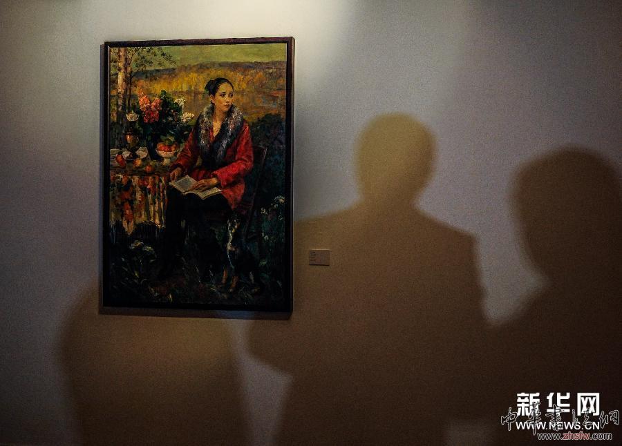 （新华网）（3）画家潘义奎在莫斯科举行个展