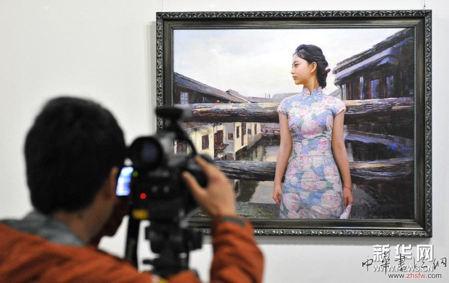 （文化）（3）朝鲜艺术家美术精品展在昆明举行