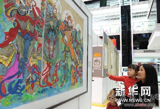 （晚报）（1）“大爱之光——李斐佛教人物画展”在中山开展