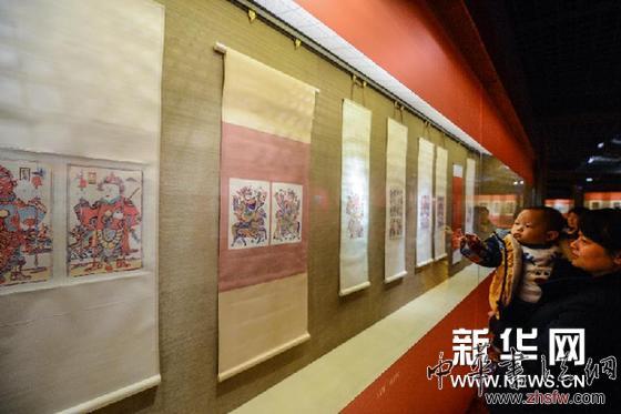 （文化）（1）杭州举办新年“祈福迎祥”民间年画展