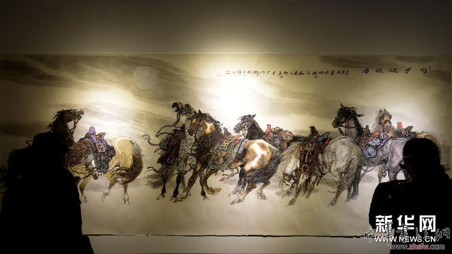 （文化）（3）许勇“马年画马”中国行画展在沈阳举行