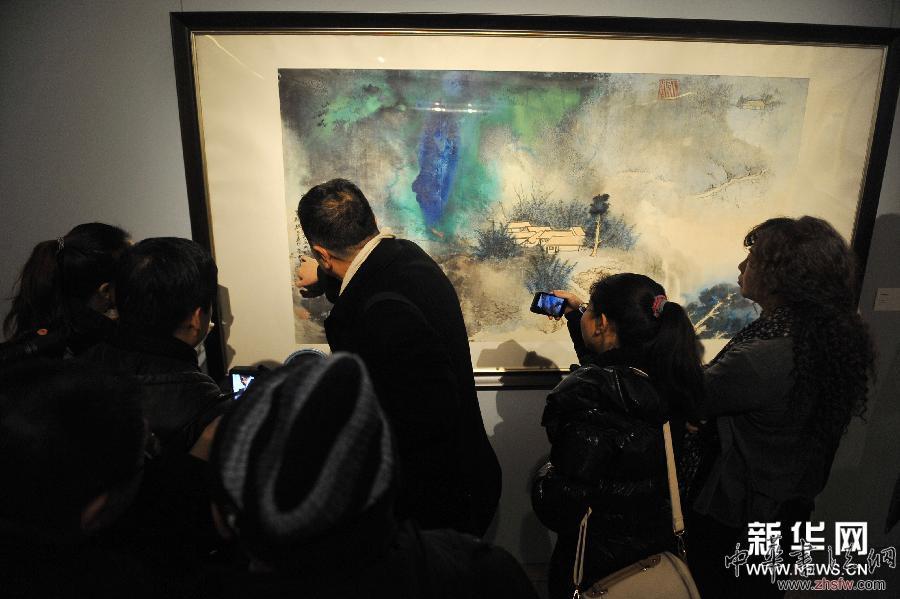 （文化）（4）江山万里——张大千艺术展在京正式开幕
