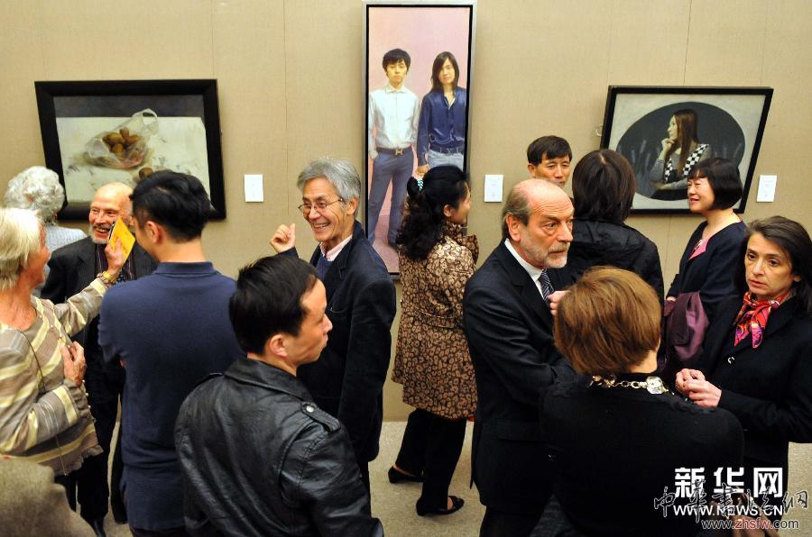 （国际）（1）“中法青年油画家艺术交流展”在巴黎举行
