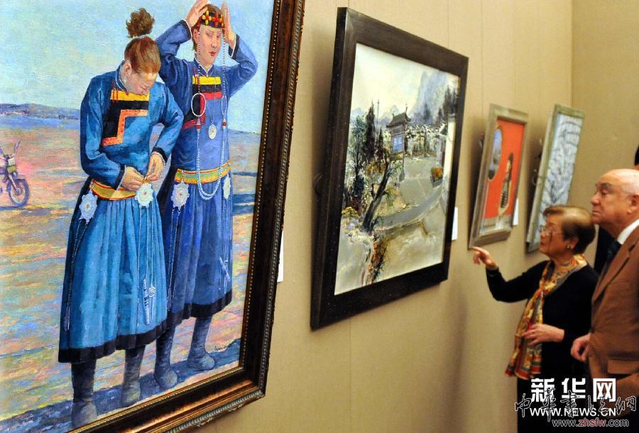 （国际）（3）“中法青年油画家艺术交流展”在巴黎举行