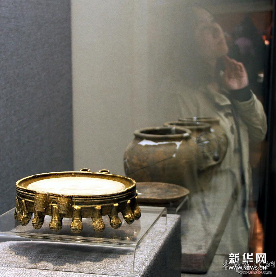 隋炀帝墓出土文物特展在扬州开展 组图