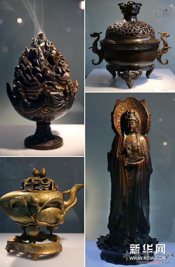 （晚报）（2）“陈巧生铜炉艺术展”在京开幕