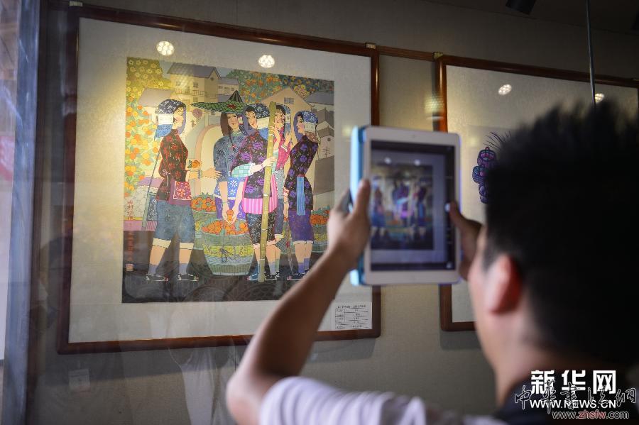 （新华网）（2）江西万安举办全国农民画展