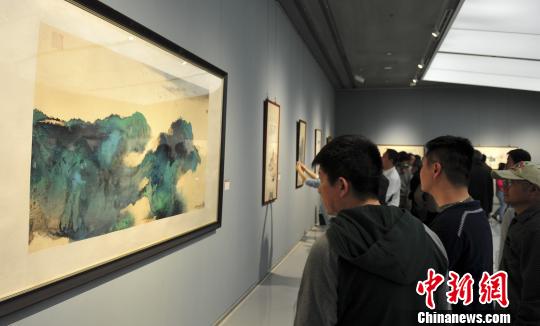 93幅张大千精品画作亮相济南（组图）