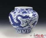 元青花龙纹大罐拍出4800万天价（图）