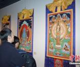 郑希林国画作品展开幕：在唐卡中加入国画画法