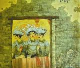 画布上的“湘女多情”