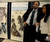 联合国总部展出中国书画作品 组图