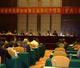 海南省书协召开五届四次理事扩大会议