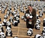 “1600熊猫世界之旅”户外公共艺术展亮相台北 图