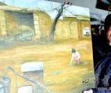 70岁失聪老人坚持绘画半世纪 想办画展（图）