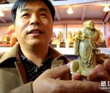 寿山石雕十八罗汉现身济南展会 图